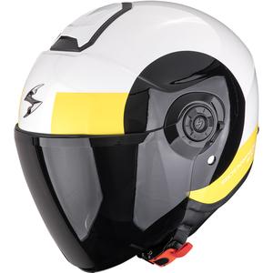 Cască de motocicletă Scorpion EXO-CITY II Sheer, alb-negru-galben