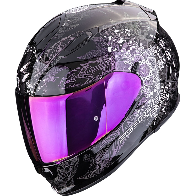 Cască integrală pentru motocicletă Scorpion EXO-491 Dream, neagră, chameleon