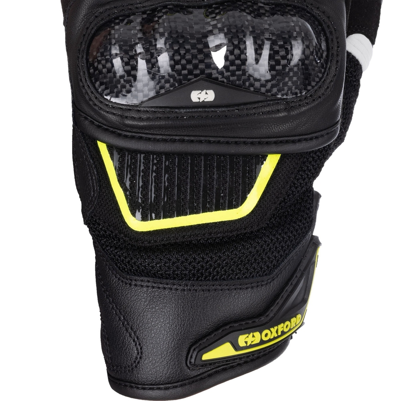 Mănuși de motocicletă Oxford RP-4S 3.0 negru-alb-galben