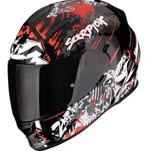 Cască integrală pentru motocicletă Scorpion EXO-491 Spector negru-roșu