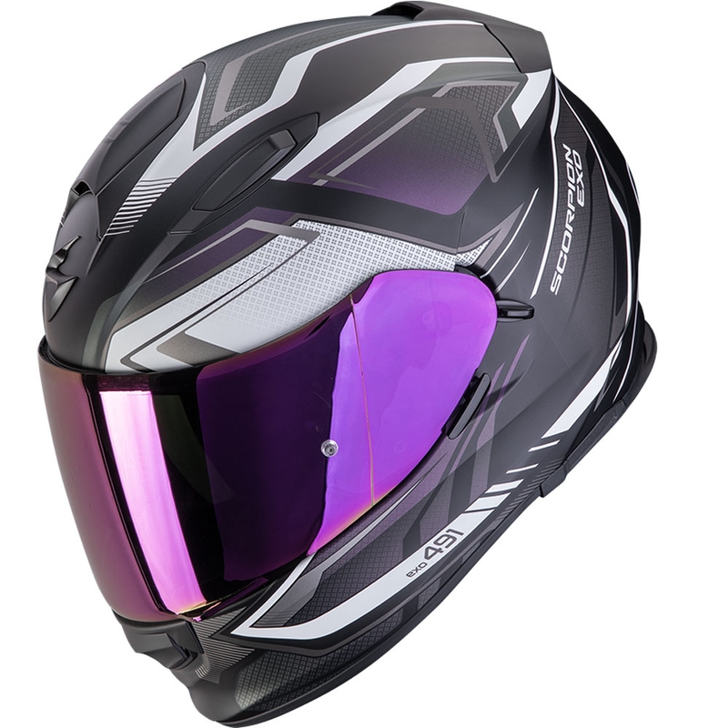 Cască integrală pentru motocicletă Scorpion EXO-491 Zumo, neagră mată, chameleon