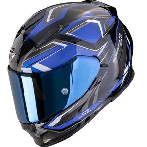 Cască integrală pentru motocicletă Scorpion EXO-491 Zumo negru-albastru