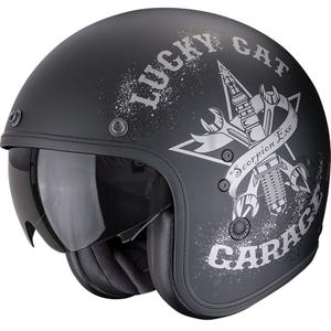 Cască Motocicletă Scorpion Belfast Hangar Negru Mat-Argintiu