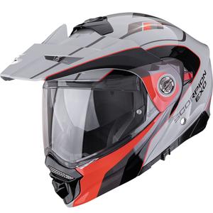 Cască de motocicletă enduro Scorpion ADX-2 Kamps gri-roșu