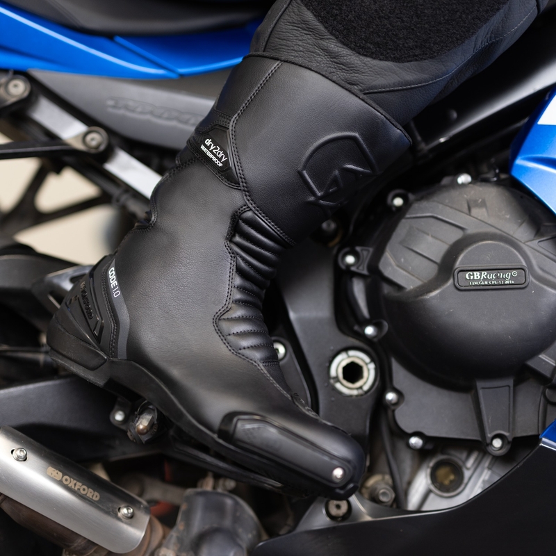 Ghete Motocicletă Oxford Code 1.0 D2D Negre