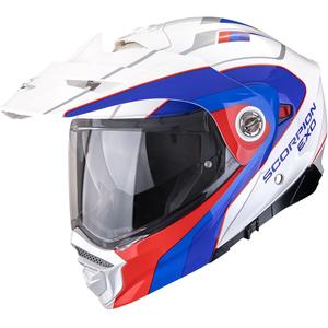 Cască de motocicletă enduro Scorpion ADX-2 Kamps alb-roșu-albastru