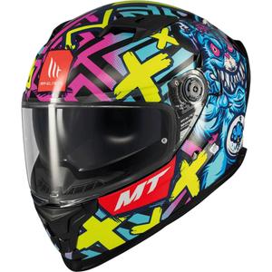 Casca moto integrala MT Braker SV Crazy Teddy multicolor