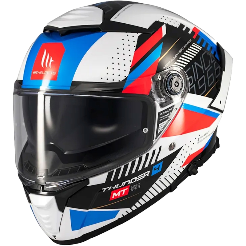 Cască integrală pentru motocicletă MT Thunder 4 SV Luminence albastră
