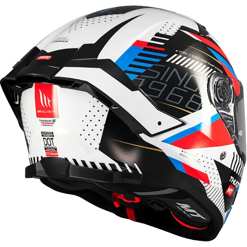 Cască integrală pentru motocicletă MT Thunder 4 SV Luminence albastră