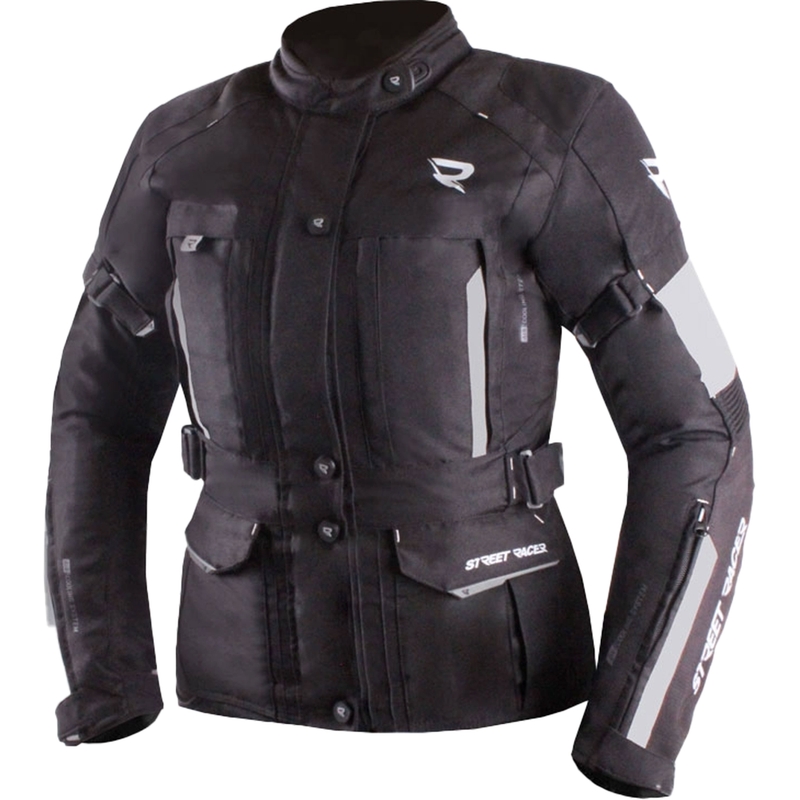 Geacă de motocicletă pentru femei Street Racer Hilax negru-gri