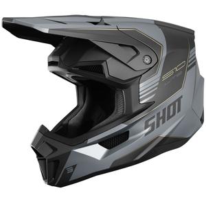 Cască motocross Shot Lite S10 negru mat-gri