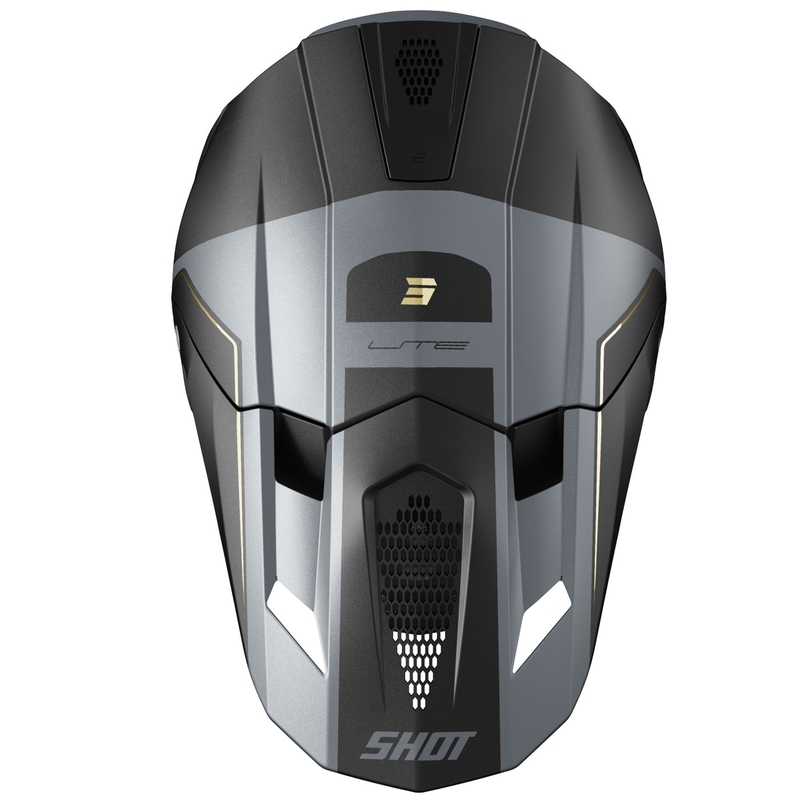 Cască motocross Shot Lite S10 negru mat-gri