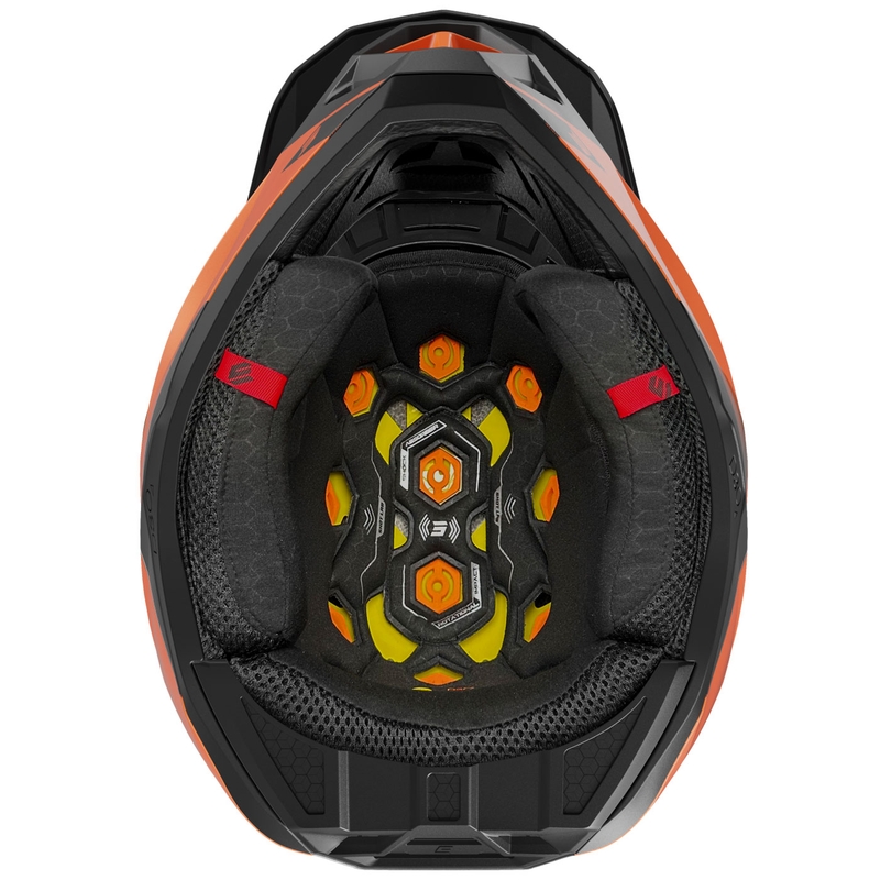 Cască motocross Shot Lite S10 portocaliu mat