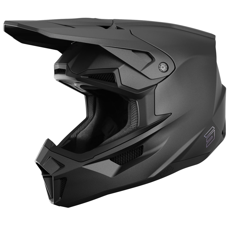 Cască motocross Shot Lite Solid negru mat