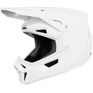 Cască motocross Shot Lite Solid alb lucios