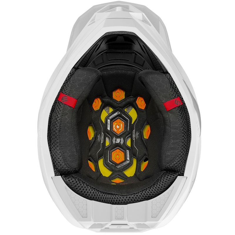 Cască motocross Shot Lite Solid alb lucios