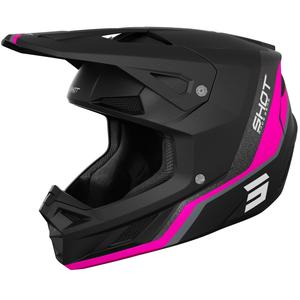 Cască motocross Shot Speed Atomic roz mat
