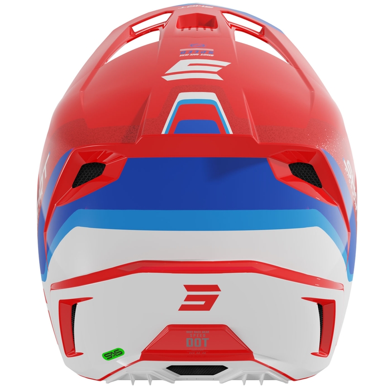 Cască Motocross Shot Speed Atomic Pearl Red