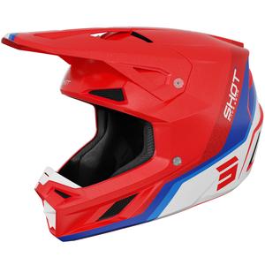 Cască Motocross Shot Speed Atomic Pearl Red