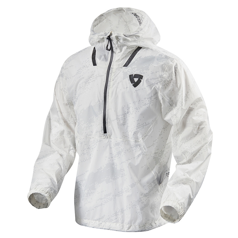 Revit Rain Smock Barrier Barrier jacheta de ploaie pentru motociclete alb