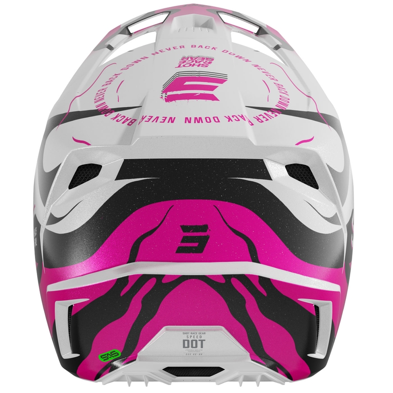 Cască motocross Shot Speed Beast roz perlat