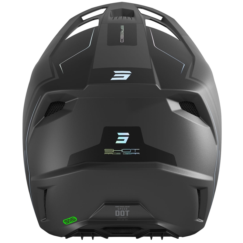 Cască motocross Shot Speed Fury gri mat
