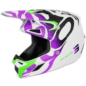 Cască de motocross Shot Speed Ghost violet lucios
