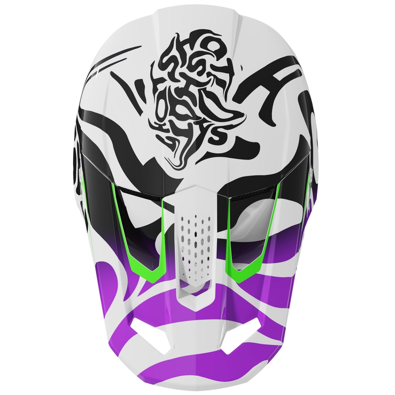 Cască de motocross Shot Speed Ghost violet lucios