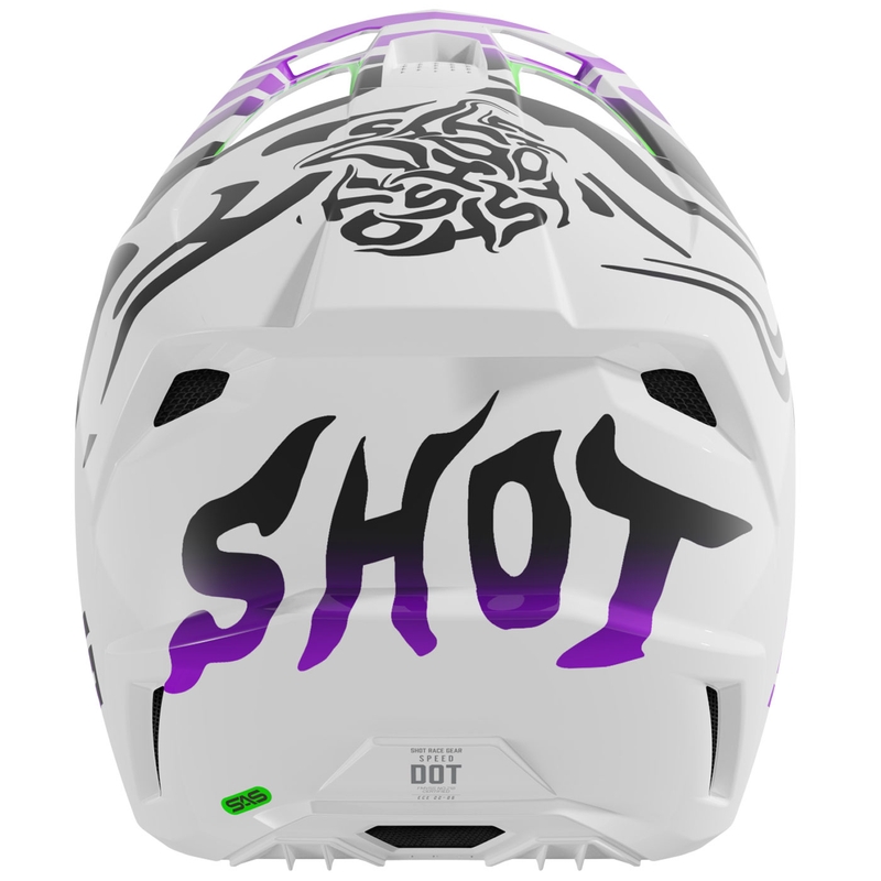 Cască de motocross Shot Speed Ghost violet lucios