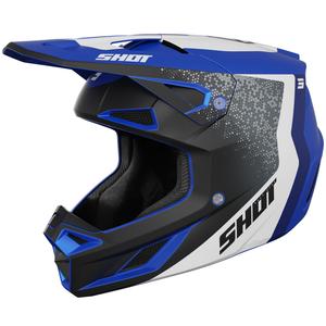 Cască motocross Shot Speed Hybrid albastru mat