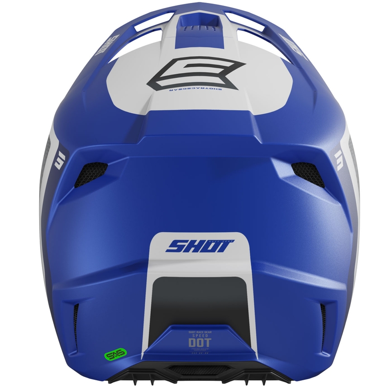 Cască motocross Shot Speed Hybrid albastru mat