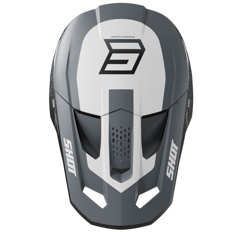 Cască de motocross Shot Speed Hybrid gri mat