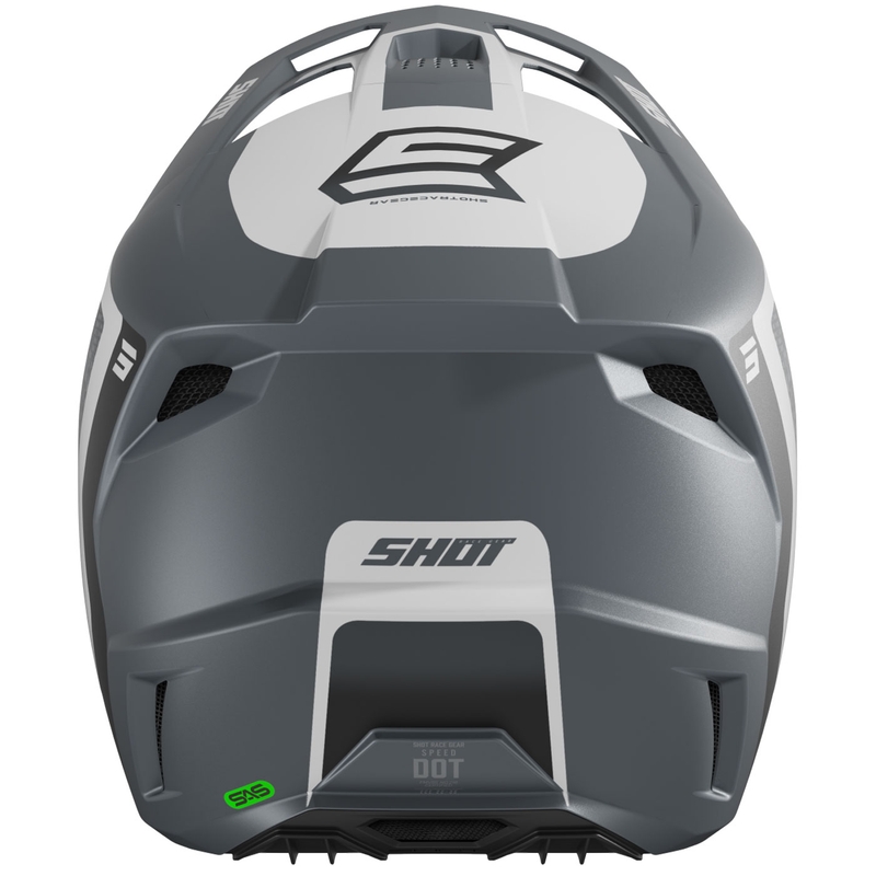 Cască de motocross Shot Speed Hybrid gri mat