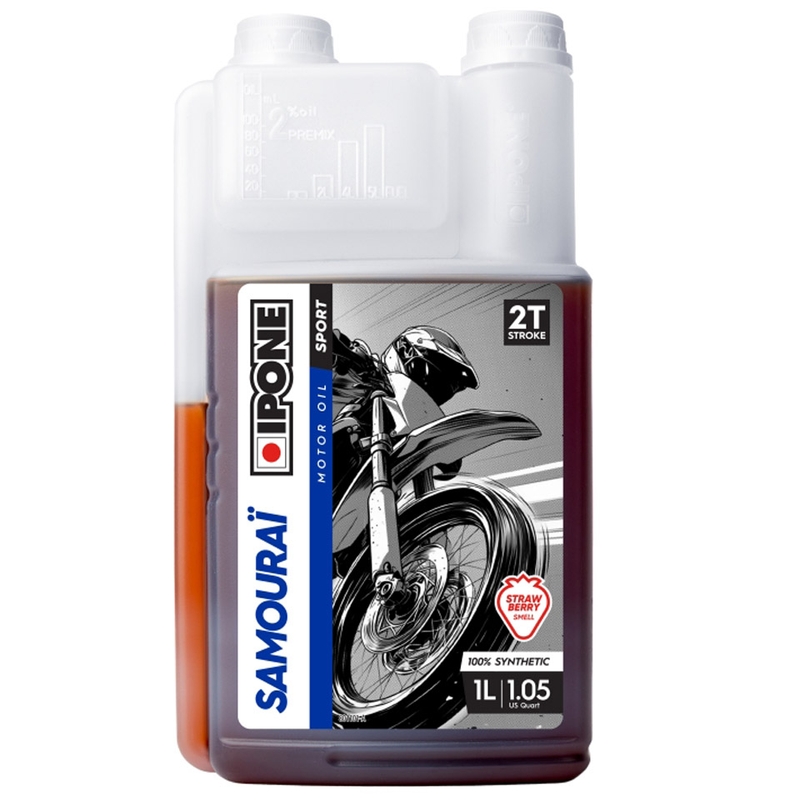 Ulei de motor sintetic Ipone Samourai Racing 2T 1 l căpșuni