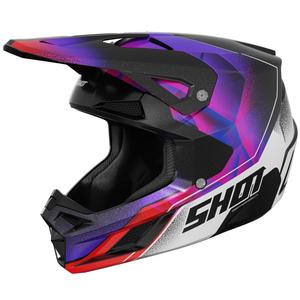 Cască motocross Shot Speed Olymp violet perlat