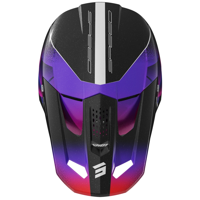 Cască motocross Shot Speed Olymp violet perlat