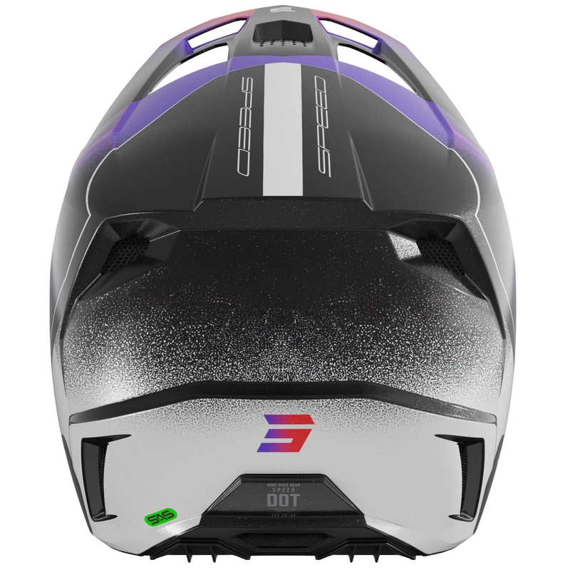 Cască motocross Shot Speed Olymp violet perlat