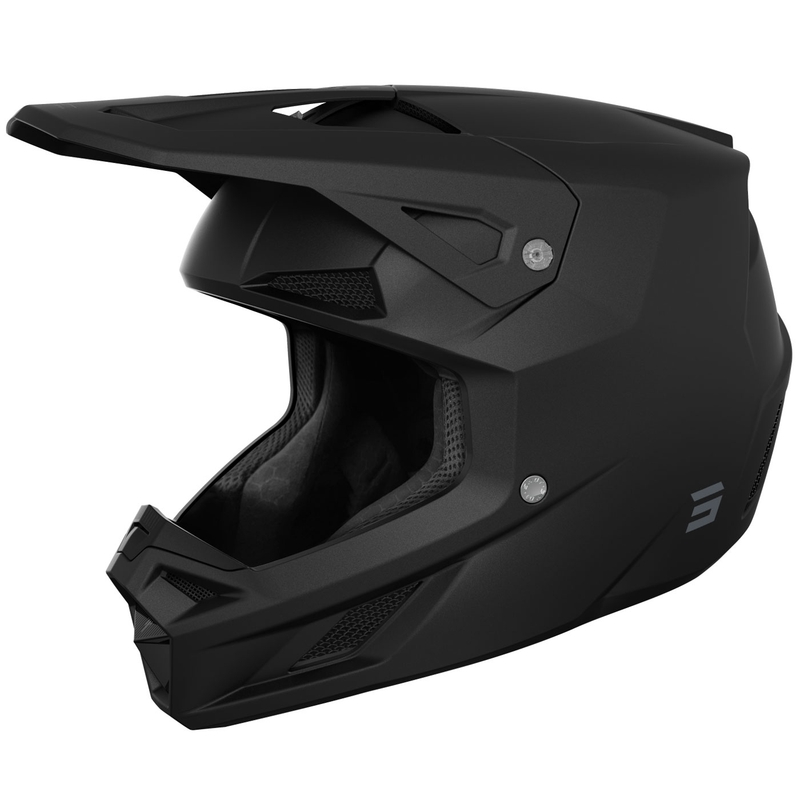 Cască de motocross Shot Speed Solid negru mat