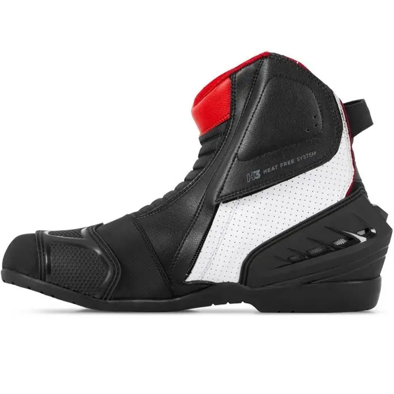 Ghete motociclete Shima SX-6 negru-alb-roșu