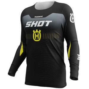 Tricou motocross Shot Aerolite HVA 26 negru-gri