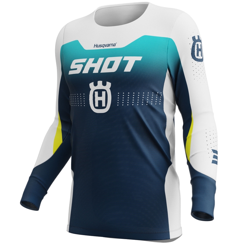Tricou Motocross Shot Aerolite HVA 26 albastru