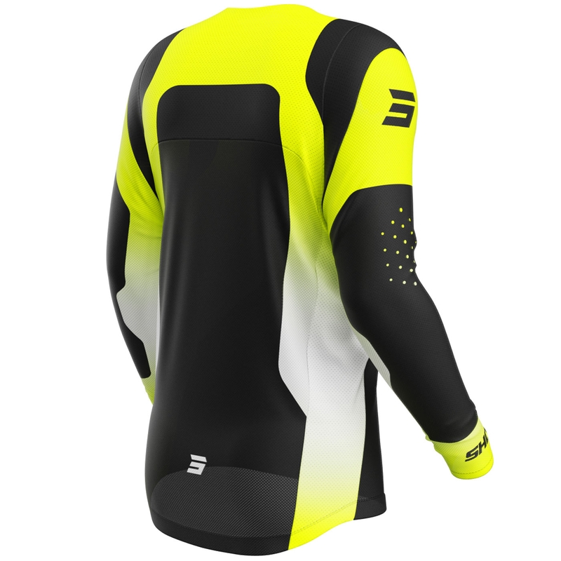Tricou motocross Shot Contact Ionyx galben fluo