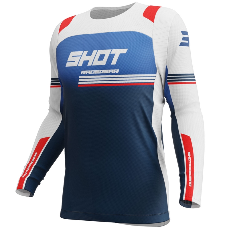 Tricou motocross Shot Contact Linear Patriot
