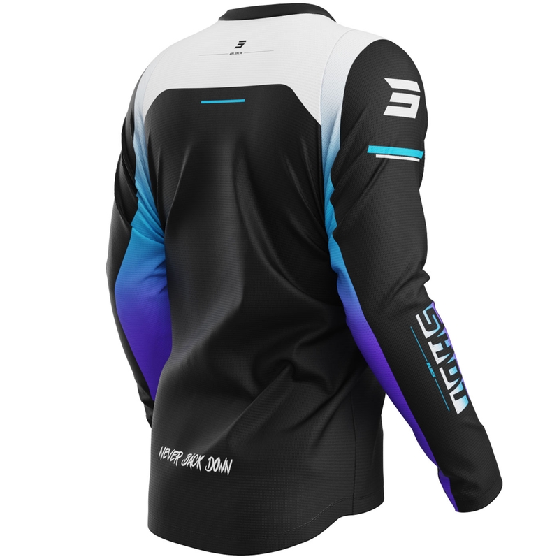 Tricou motocross Shot Devo Block violet
