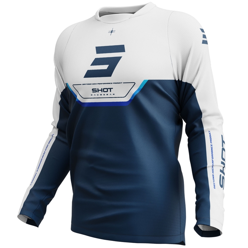 Tricou motocross Shot Devo Daytona albastru