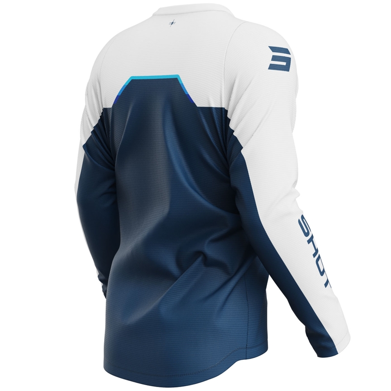 Tricou motocross Shot Devo Daytona albastru