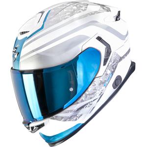 Cască integrală pentru motocicletă Scorpion EXO-GT SP Air Arten alb-albastru