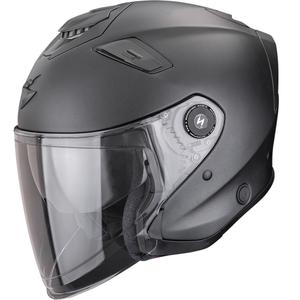 Casca Motocicletă Scorpion EXO-GT Jet Solid Open, Negru Mat Perlat