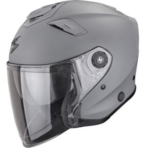 Cască de motocicletă Scorpion EXO-GT Jet Solid Open, gri ciment mat