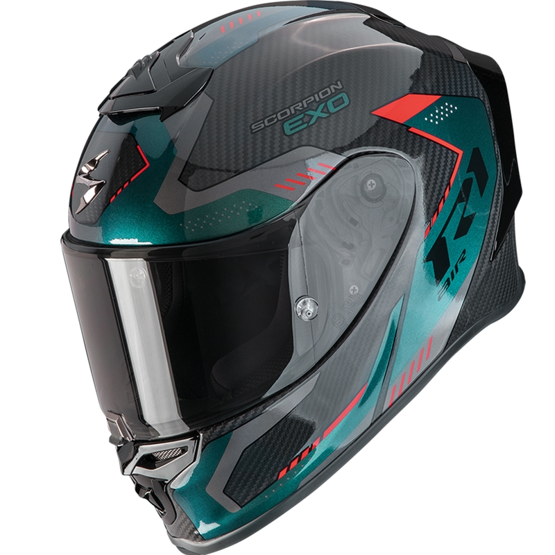 Cască integrală Scorpion EXO-R1 EVO II Carbon Air Propel Negru-Verde